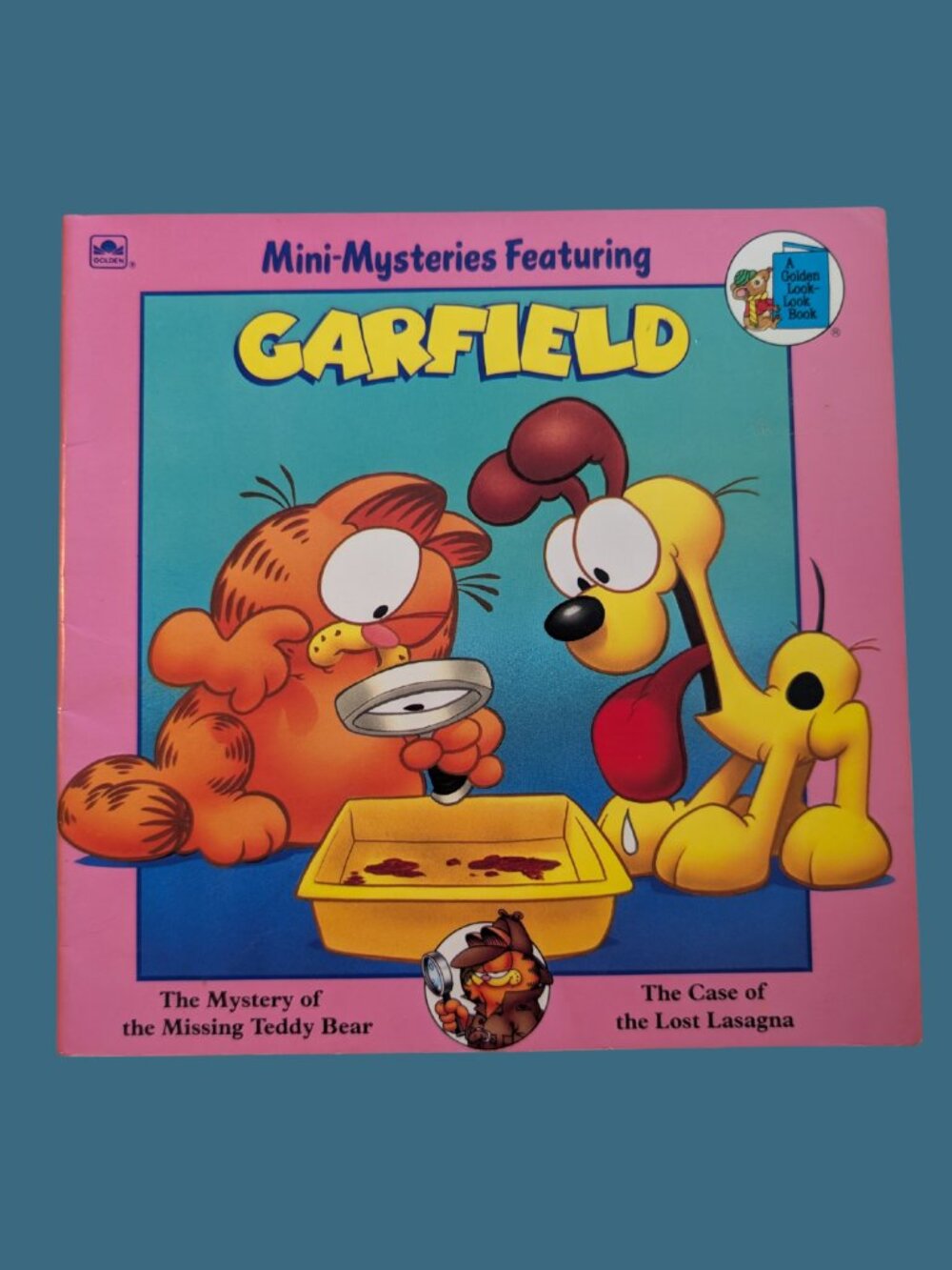 BOGO Vintage 1990 Mini-Mysteries Featuring Garfield Softcover Golden Book